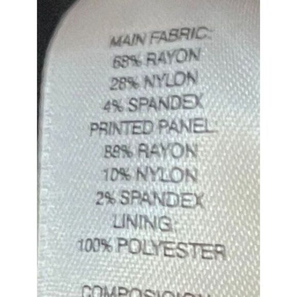 CHICO'S Black Animal Print Dress size 1.5 M/10. - Picture 7 of 12